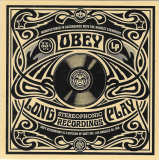Obey Long Play Recordings - 3.75" x 3.75"