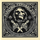 Electric Funeral Fire - 2" x 2"