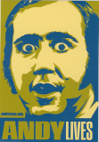 Andy Lives - Andy Kaufman (Green) - 2.75" x 4"