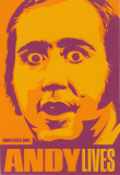 Andy Lives - Andy Kaufman (Orange) - 2.75" x 4"
