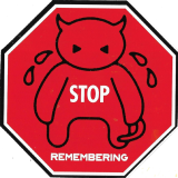 STOP REMEMBERING - 4.38\" x 4.38\"