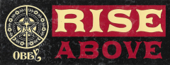 Rise Above (Maroon) - 4.13" x 1.63"