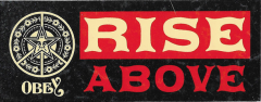 Rise Above (Red) - 4.13" x 1.63"