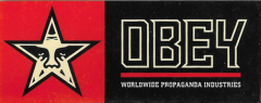 Worldwide Propaganda Industries (Red/Cream Star) - 3" x 1.25"