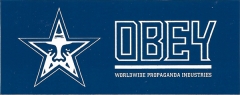 Worldwide Propaganda Industries (Blue Star) - 4.13" x 1.63"