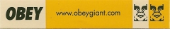 OBEY website - 3.5" x 0.63"