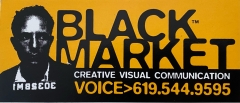 BLK/MRKT (Voice) - 5" x 2.13"