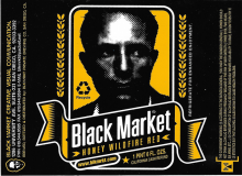 Black Market Label (Yellow)- 5.5" x 4"