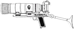 BLKMRKT INC. Gun - 5" x 2"