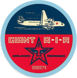 Giant AIR International Propaganda (Blue) - 3\"