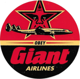 OBEY Giant AIRLINES - 3.5"