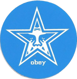 obey Star (Blue) - 1.5"