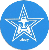 obey Star (Blue) - 1.5\"