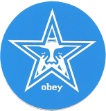 obey Star (Blue) - 1.75”