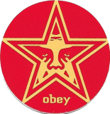 obey Star (Red) - 1.5"