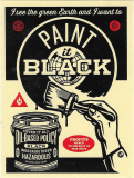 Paint It  Black (Brush/Red) - 4" x 5.25"