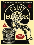 Paint It  Black (Brush/Maroon) - 4" x 5.25"