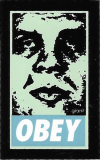 Griny Obey (blue) - 1.25" x  2"