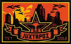 Juxtapoz (Orange) - 4" x 2.5"