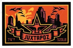 Juxtapoz (Orange)- 7.75" x 5"