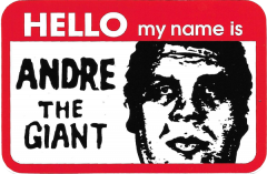 HELLO my name is (Red) - 4.25" x 2.75"