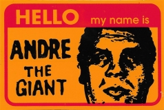 HELLO my name is (Orange/Red) - 3.5" x 2.25"