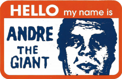 HELLO my name is (Red/Dark Blue) - 4.25" x 2.75"