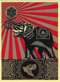Peace Elephant - 3\" x 4\"