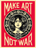 Make Art Not War (Border) - 4" x 5.25"