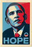 Obama (Hope) - 1.38" x 2"