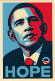 Obama (Hope) - 3.38" x 5"