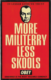 More Militerry Less Skools - 3.75" x 6"