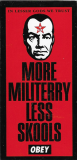 More Militerry Less Skools - 1.88" x 3.75"