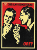 Obedience Problems (OBEY/Cream) - 3" x 4"