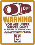 Warning You Are Under Surveillance (Brown) - 2.5" x 3.25"