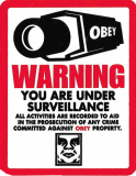 Warning You Are Under Surveillance - 2.5" x 3.25"