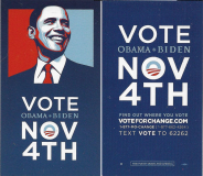 Obama/Biden VOTE card