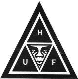 Huf Triangle (Black) - 3" x 3"