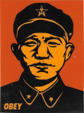 Chinese Soldier (Orange /Obey) - 2.75" x 3.63"