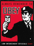 Always Remember To Obey - 1.88" x 2.5"