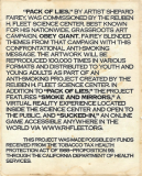 Pack of Lies (Sticker back)