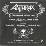 Anthrax - The Greater of Two Evils (Back)