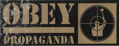Obey Propaganda Banner (Gold)