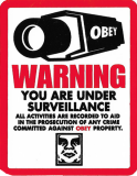 Warning You Are Under Surveillance - Small