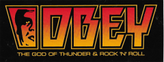 Obey The God of Thunder - 6.13" x 2.38"